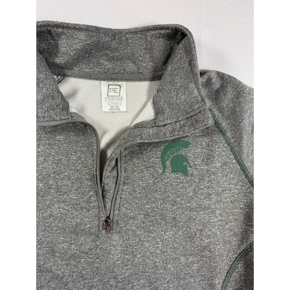 Pro Edge Womens Michigan State Spartans Quarter Zip Fleece Pullover Large - Picture 2 of 9